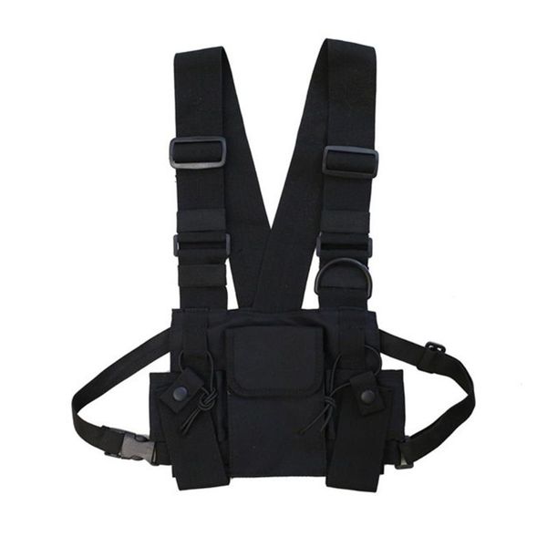 

backpack men women outdoor sports travel portable adjustable strap oxford cloth water resistant chest rig bag school zipper vest type