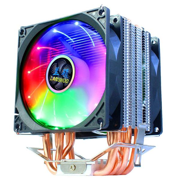 

cooler 6 copper tube heatpipe 9cm cooling fan heatsink radiator for 1150/1151/1155/1156/775/1366 amd 2011 fans & coolings