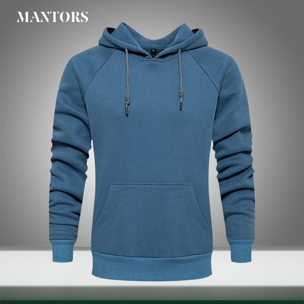 

men's hoodies & sweatshirts autumn men casual harajuku fleece warm hooded solid color mens hip hop street loose hoody pullover clothing, Black