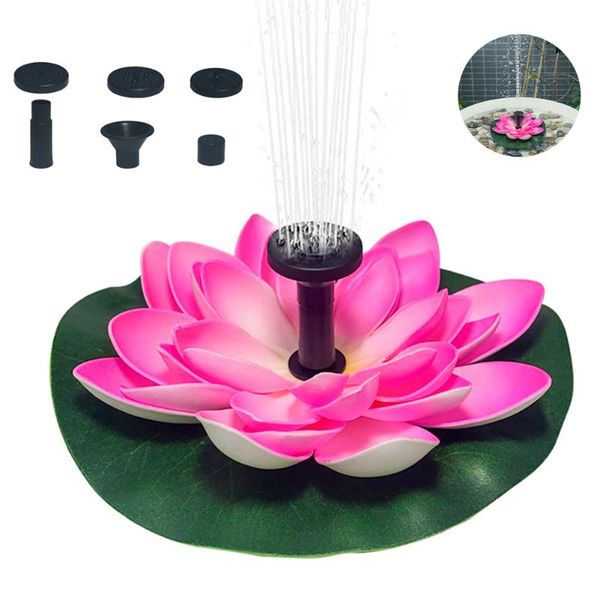 

2.5w 7v solar water fountain floating durable lotus pump for garden courtyard decoration 2021 decorations