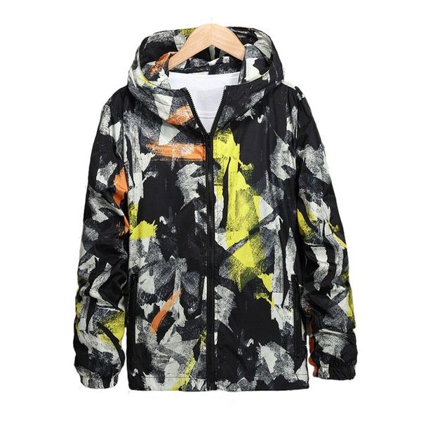 

women's jackets spring autumn women windbreaker puls size m-7xl fashion sportswear military tactival graffiti hooded windbreake, Black;brown