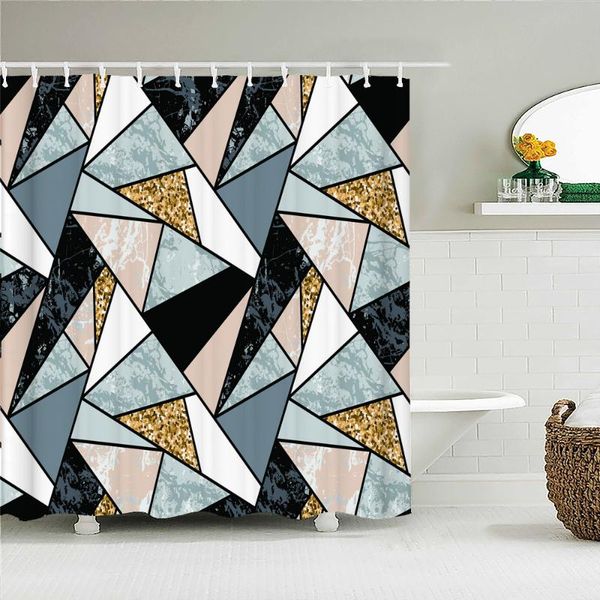 

shower curtains scandinavian style art geometric printing curtain bathroom decoration home