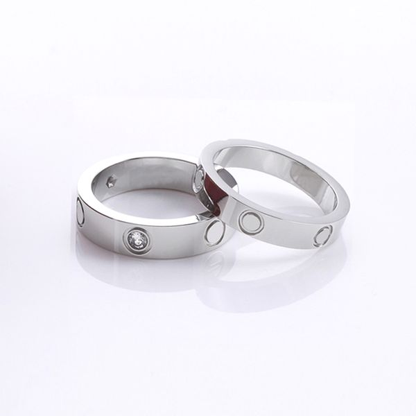 

designer for woman ring zirconia engagement titanium steel love wedding rings silver rose gold fashion jewelry gifts women men accessories