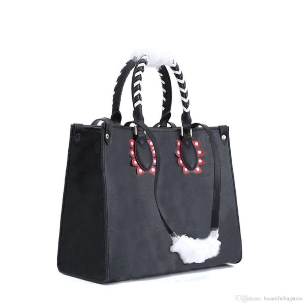 

wholesale shoulder bags designer handbags leather handbag fashion messenger bag women men universal classic style design shopping sack 45373, Black;red