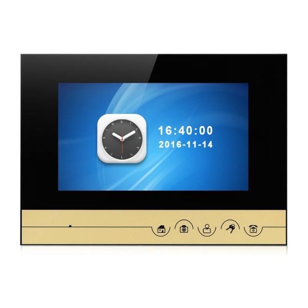 

smartyiba video intercom 7 inch wired monitor with and po recording sd card slot for door phone doorbell phones