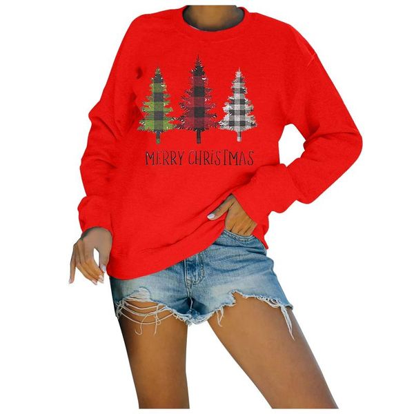 

women's blouses & shirts fun christmas print harajuku blouse casual o-neck long sleeve loose sports sweater pullover shirt blusas chemi, White