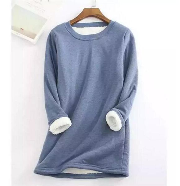

autumn winter knitted sweater women pullover o neck long sleeve femmle loose plus size warm sweater female long add plush, Black