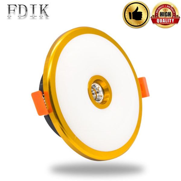 

integrated led panel lights downlight spot light 10w 3 level dimmable recessed multi mode jade lamp 85-265v