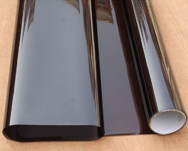 

window stickers 7m length tea brown thermal-insulation glass film home decoration security one way perspective explosion-proof sticker