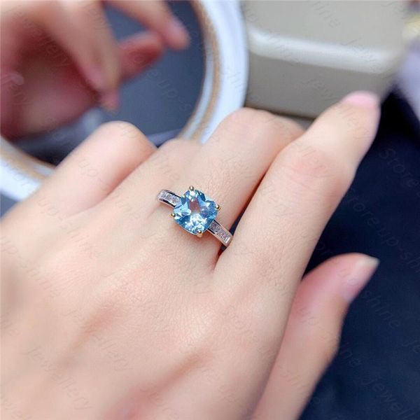 

natural z ring 925 silver women's luxury atmosphere fashion all-match cluster rings, Golden;silver