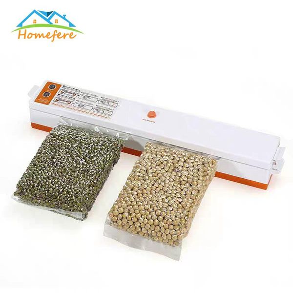 

220v/110v household vacuum machine sealing film packer kitchen appliances with 10 bags bag clips