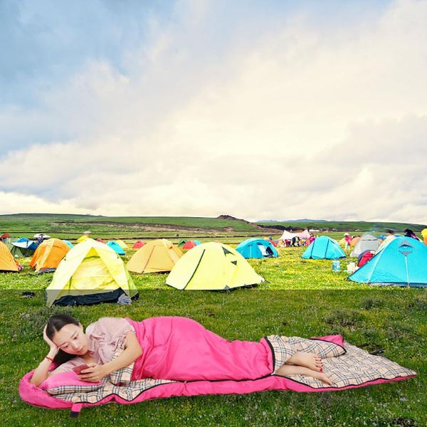 

sleeping bags light bag waterproof single suit case camping hiking outdoor envelope fast travel folding#g4