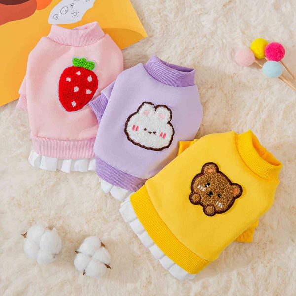 

cute bear dog sweater autumn thin bixiong teddy small kitty pet cloth