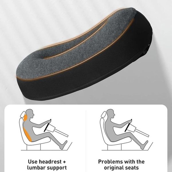 

pillow baseus suspension cabin car lumbar memory foam headrest hollow breathable seat office