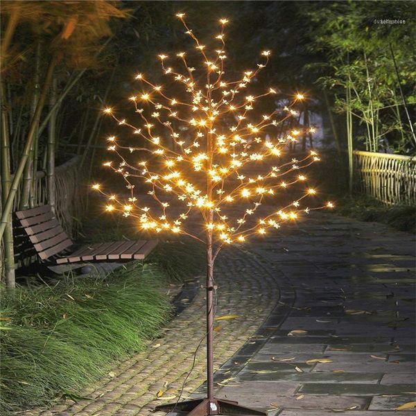 

christmas decorations 1.5m led cherry blossom light tree trunk landscape warm white wedding luminaria lamp outdoor lighting year waterproof1