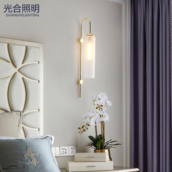 

wall lamp nordic led wood luminaire industrial decor lampada camera beside living room