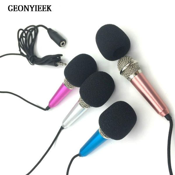 

microphones handheld mic portable mini 3.5mm stereo studio speech audio microphone for the smart mobile phone deskaccessories