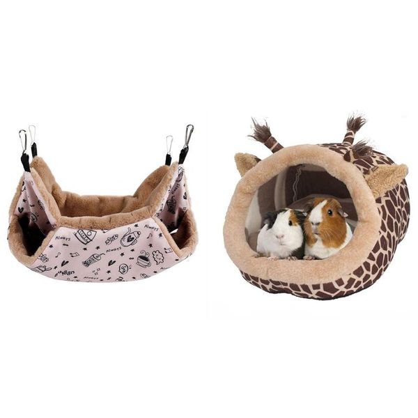 

cat beds & furniture warm hamster hammock hanging bed house with chinchilla hedgehog guinea pig accessories cage toys