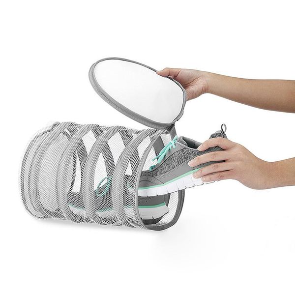 

closure shoe wash bag washing net polyester drying laundry protective durable bags