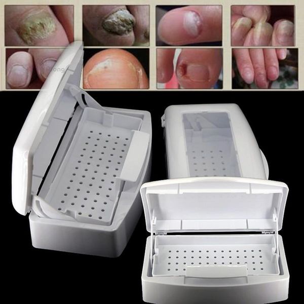 

nail art equipment sterilizer tray box sterilizing clean salon manicure implement tool, Silver