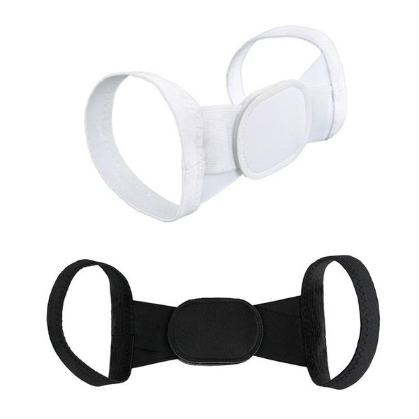 

back support adjustable clavicle posture corrector men women brace spine shoulder correction, Black;blue