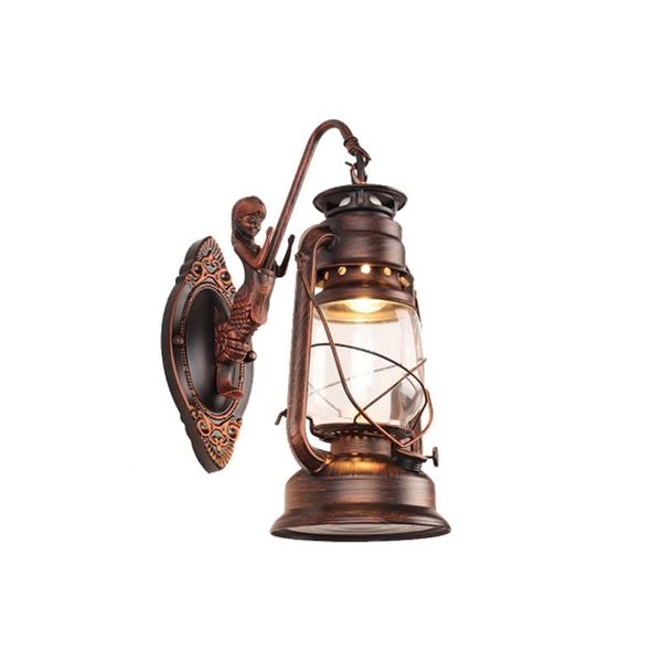 

wall lamps ancient rome style sconces vintage lamp e27 led bulb luminaire fixture antique glass industrial light