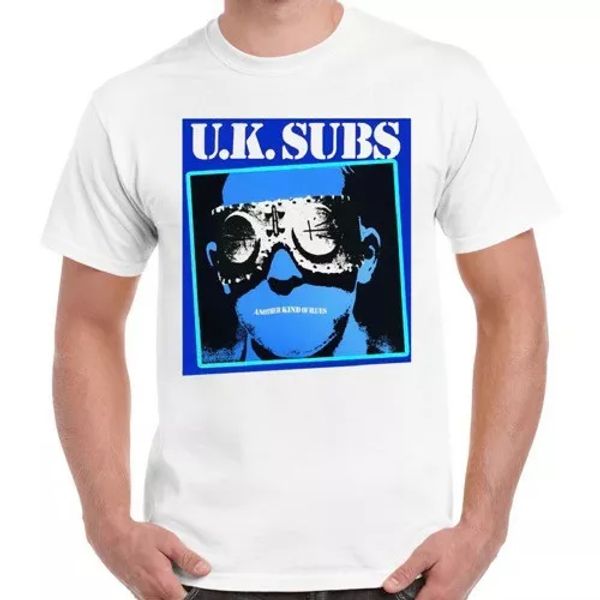 

uk subs another kind of blue punk retro t shirt 2067, White;black