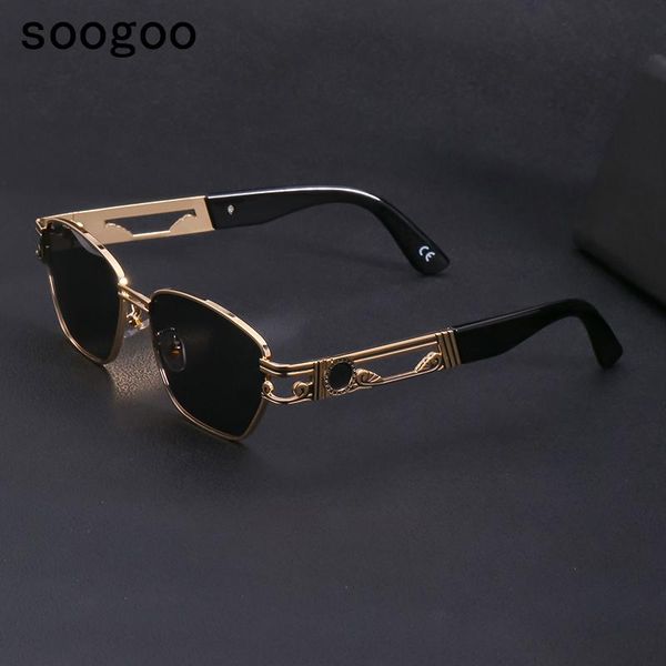

sunglasses vintage elegant square gentle colorful seiko pattern carving sun glasses designer eyewear brille, White;black