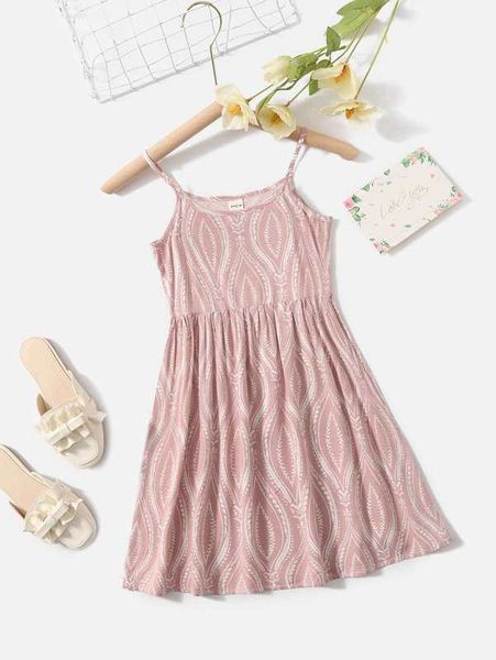 

toddler girls allover print cami dress she01, Red;yellow