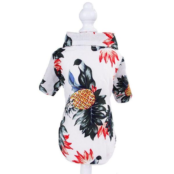 

dog apparel pet clothes spring summer hawaiian style printed cotton shirts suitable for small medium sized teddy shiba dogs shirt