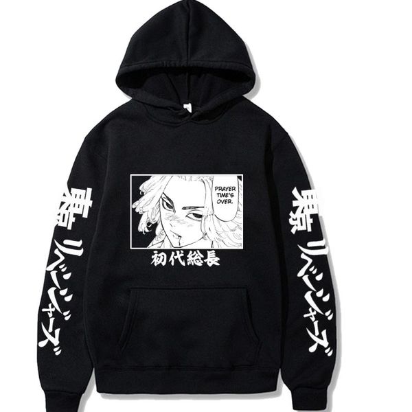 Erkek Hoodies Tişörtü Anime Tokyo Revengers Manjirou Sano Harajuku Manga Hoodie Kazak Kış Uzun Kollu Artı Siez Günlük Gevşek M