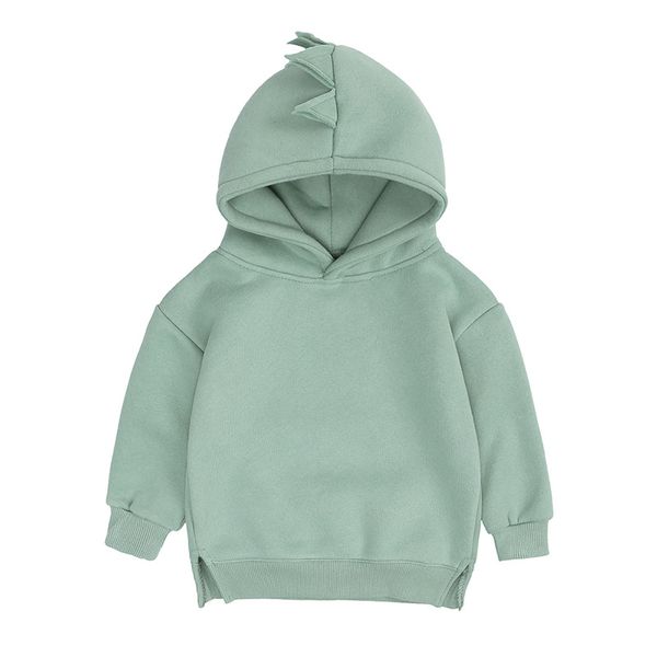 Bebek kız ceket çocuklar erkekler sıcak polar ceket dinozor kapüşonlu bahar kız giysileri bebek hoodies çocuk giyim