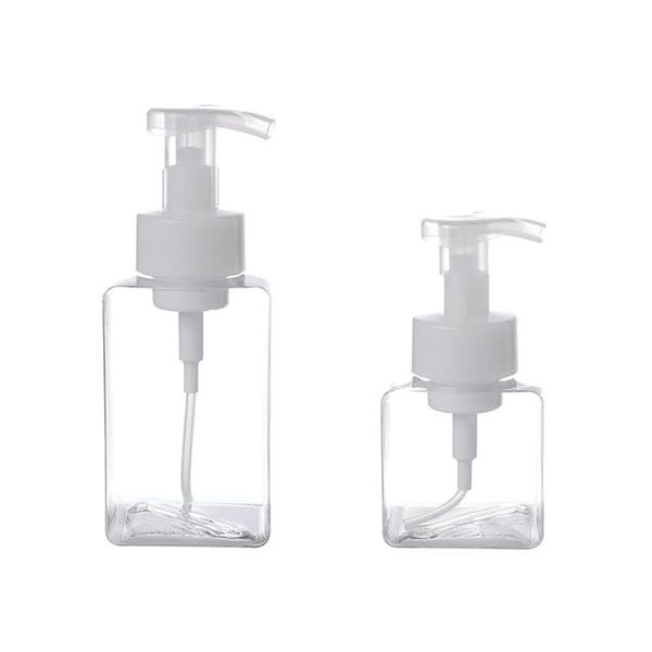 

storage bottles & jars 3pcs/set plastic travel refillable foaming bottle lotion shampoo 250/400ml press pump mousse dispenser