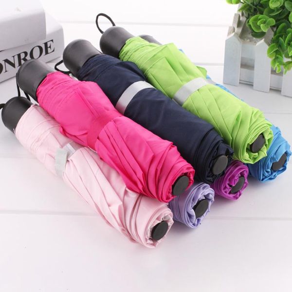 

umbrellas folding umbrella rain women gift men mini pocket parasol girls anti-uv waterproof portable travel compact sun