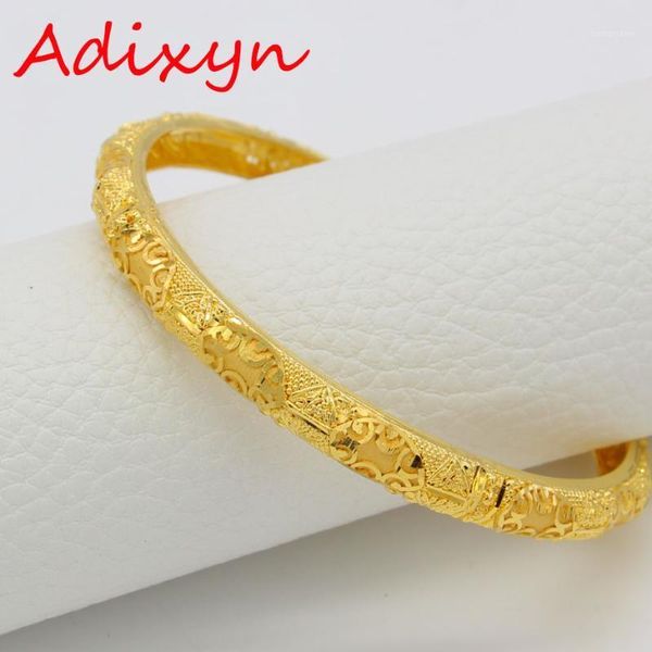 

adixyn african bangles for women gold color bangles&bracelets ethiopian/arab/middle east party gifts n00221, Black