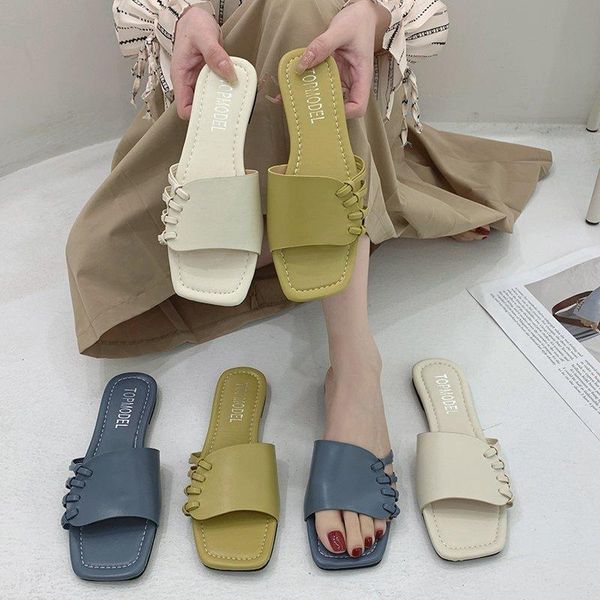 

house slippers platform beach shoes slides slipers women fashion low sabot 2021 luxury flat soft pu basic rubber, Black