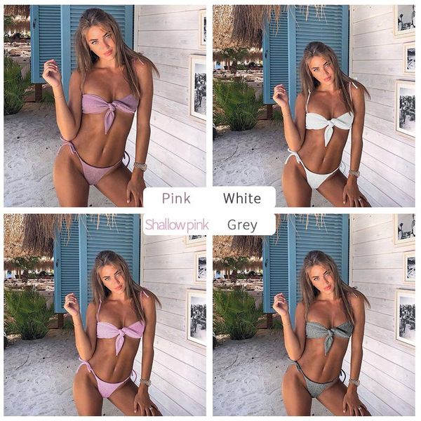 

one-piece suits biquini swim suit set off bandage swimsuit female beachwear two piece push up bikini 2021 padded thong bikinis