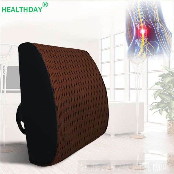 

cushion/decorative pillow orthopedic backrest lumbar support memory foam fill relieve low back pain four seasons car office chair waist pad