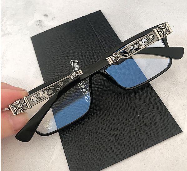 

crosing glasses penetranus-i hollow out leg personalized male student spectacle frame, White;black