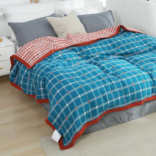 

blankets boho nodic tenager student bedspread swaddler blanket plaid for lounger travel comforter