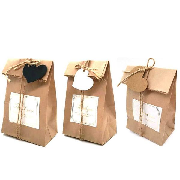 

gift wrap 15-piece set party wedding christmas bag food kraft paper twine box diy decor package