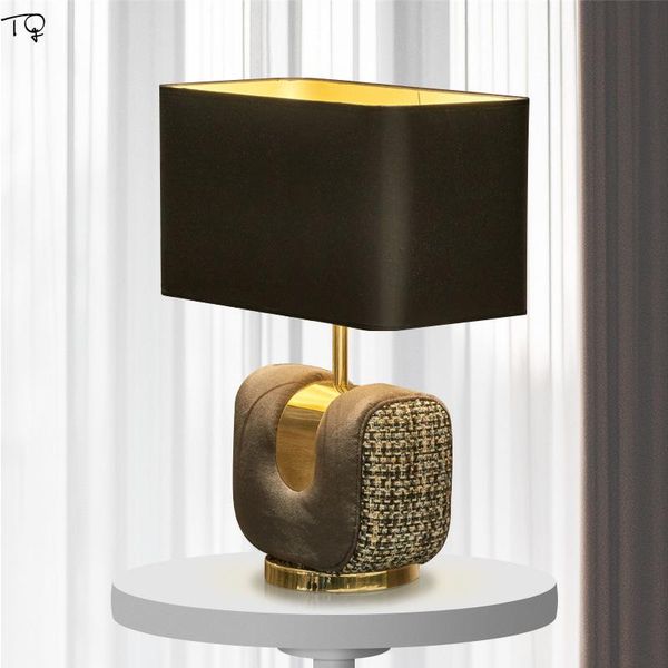 

table lamps american fashion luxury lint postmodern simple designer lamp desk bedside villa living room bedroom decorative light