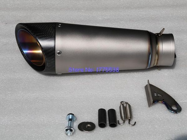 

motorcycle exhaust system model id:51mm(2")/54mm(2.1")/61mm(2.4")/63mm(2.5")/65mm(2.6") titanium alloy motorcyclemo