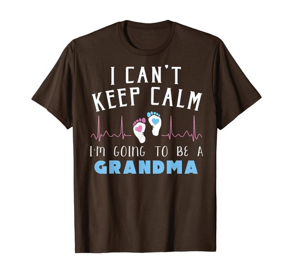 

i can't keep calm i'm going to be a grandma t-shirt, White;black