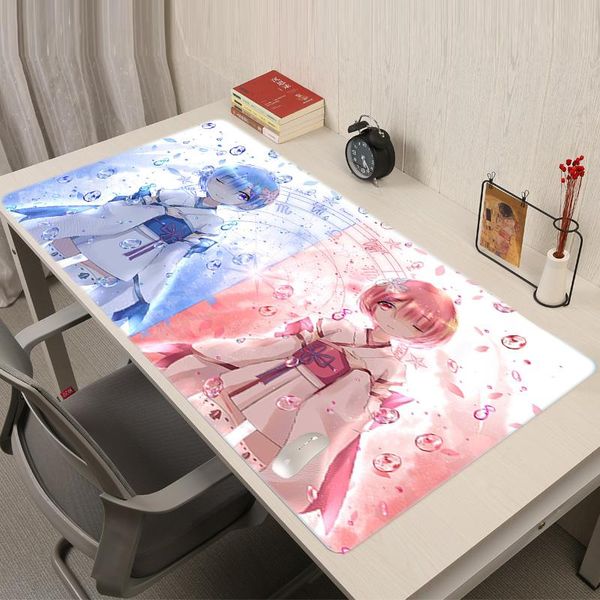 

mouse pads & wrist rests re zero mousepad pad cute gaming keyboard desk computer mat anime kawaii pc carpet varmilo large gamer girl xxl
