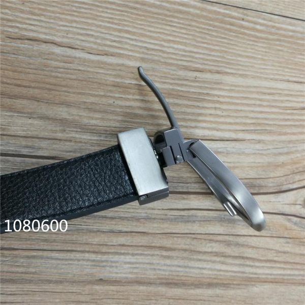 

men reversible buckle wild belt fashion leather belts, Black;brown