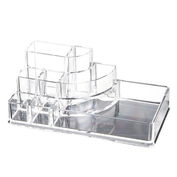 Badezimmer-Aufbewahrungsorganisation, Acryl-Schmuck-Kosmetik-Schubladen, transparente Make-up-Organizer-Boxen, Koffer-Box-Y-1001