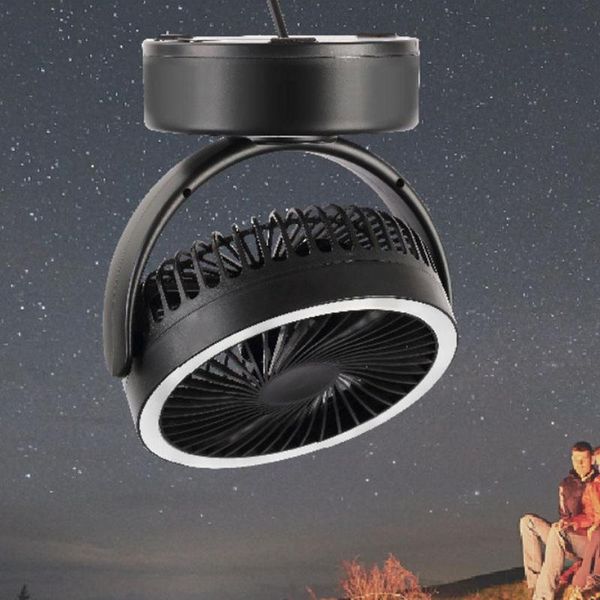 

portable lanterns outdoor camping fan light hanging led battery powered usb tent