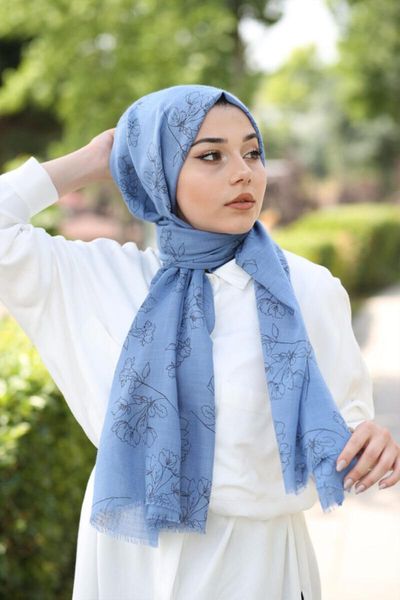 

ethnic clothing floral pattern shawl women 2021 fashion hijab, Red
