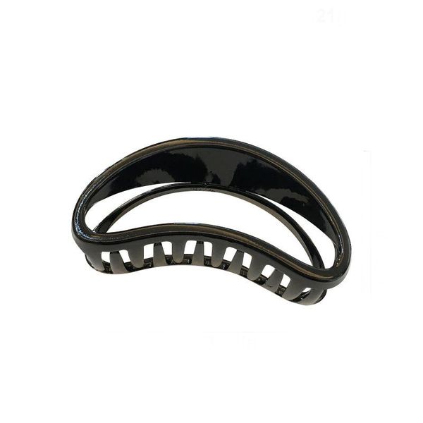 

korean headclamps retro temperaments back hairscratching plate hair scratching dumpling shape shark clip transparent color simple hairjewelr, Slivery;golden
